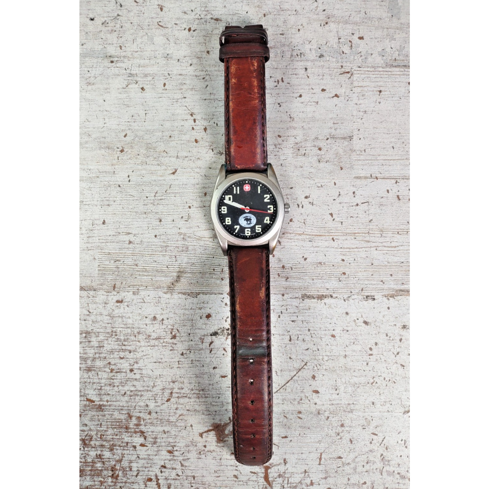 Vintage Swiss Made Military Glacier National Park Montana Mens Wrist Watch PARTS